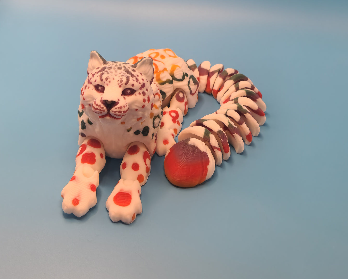 3D Printed Snow Leopard Figurine
