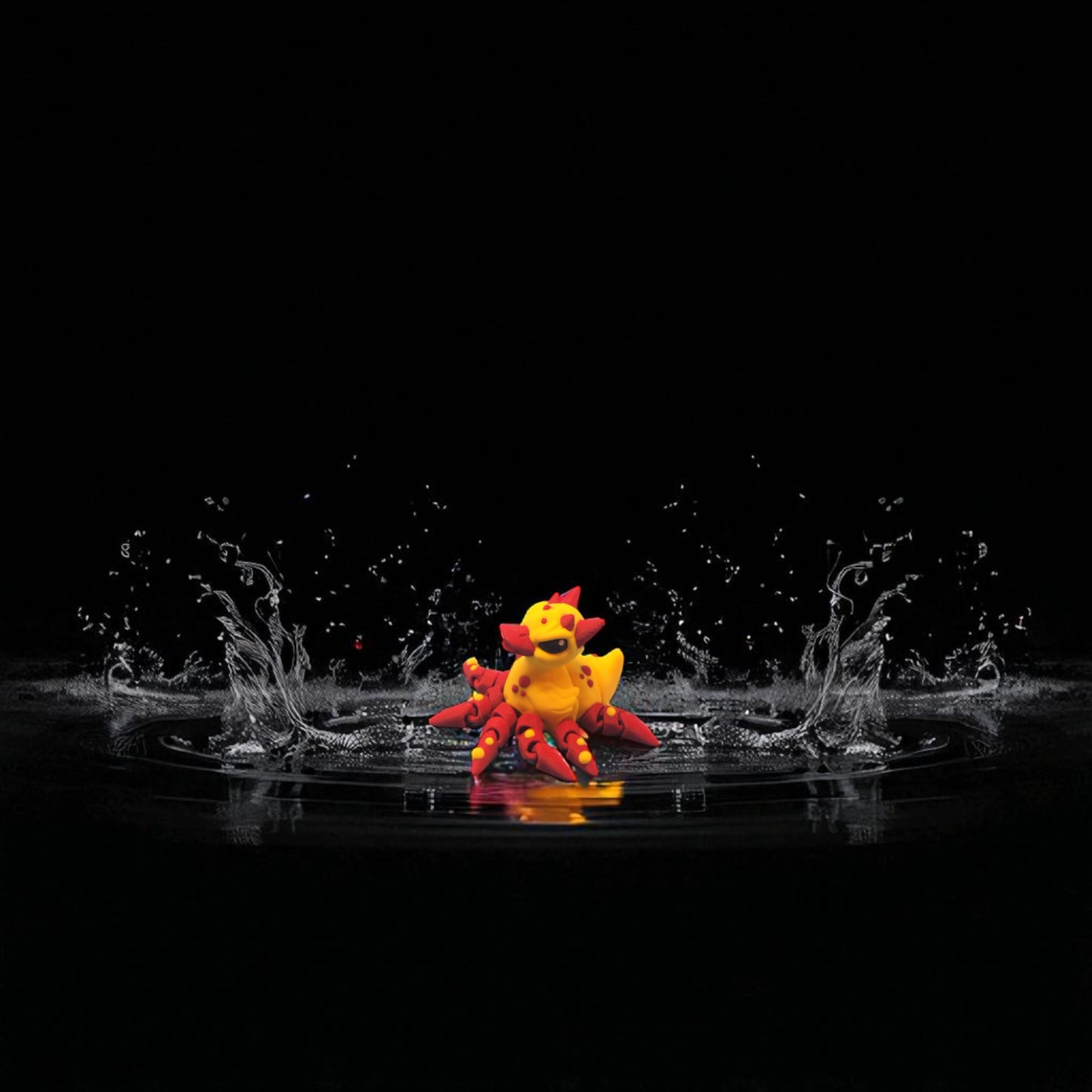 The Quacken – 3D Printed Duck Octopus Hybrid Toy, Funny Desk Pet, Articulated Tentacle Duck, Kawaii Creature Gift, Kraken Duck Decor