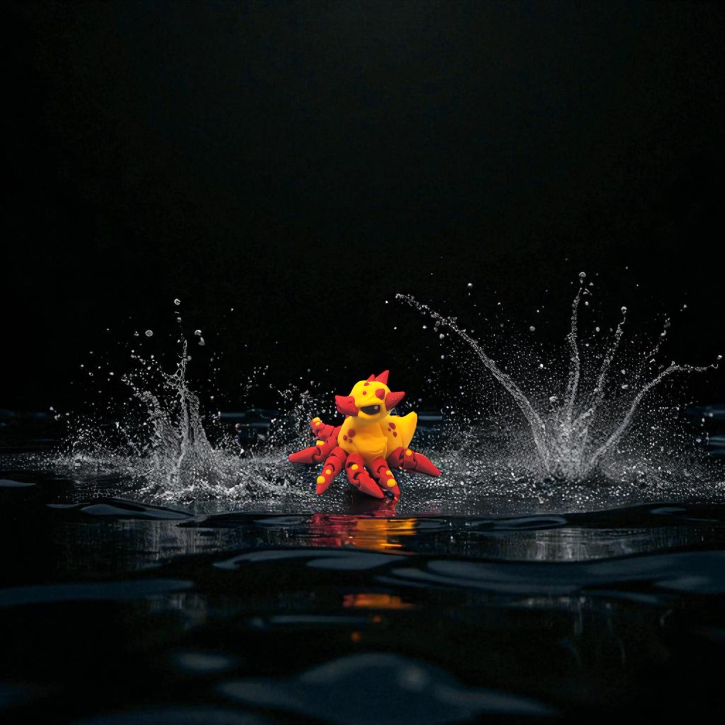 The Quacken – 3D Printed Duck Octopus Hybrid Toy, Funny Desk Pet, Articulated Tentacle Duck, Kawaii Creature Gift, Kraken Duck Decor