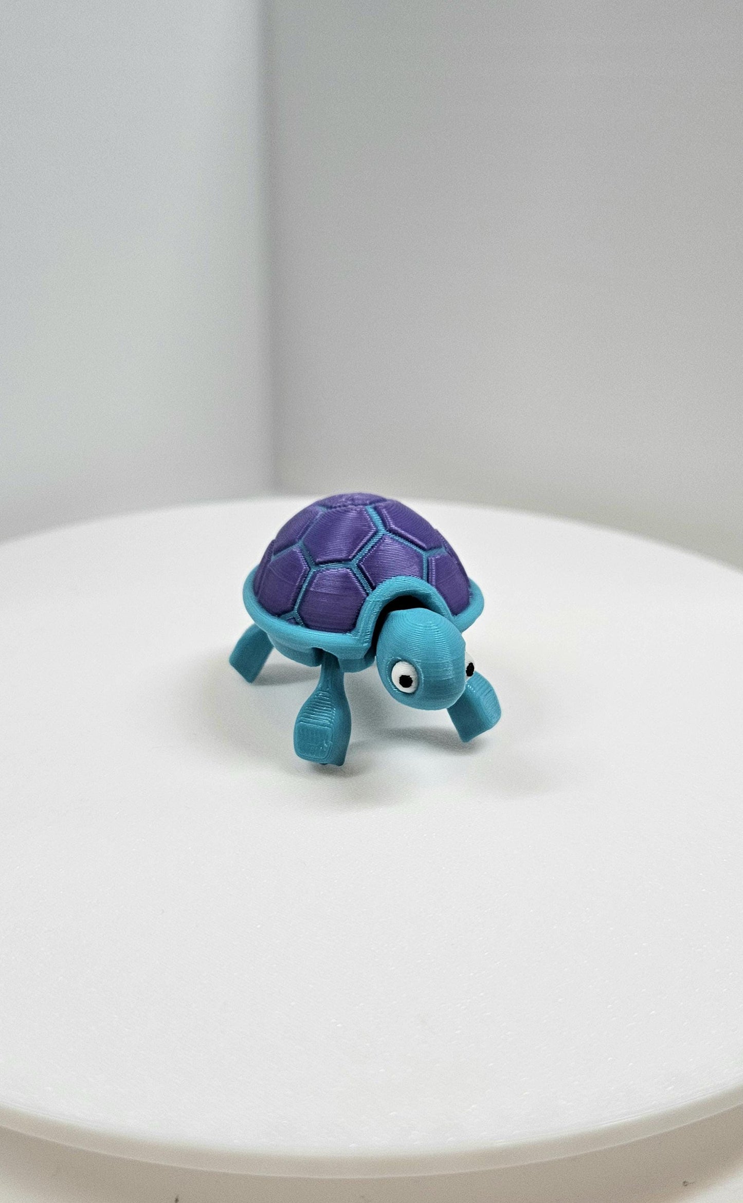 Turtle, articulated, flexy, fidget, cute, animal, 3d printed, multicolor