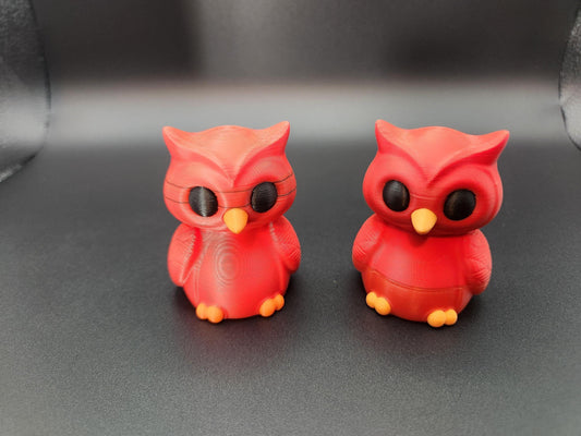 3D printed WHOopsie owls