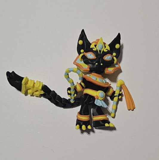 3D printed articulated Egyptian cat