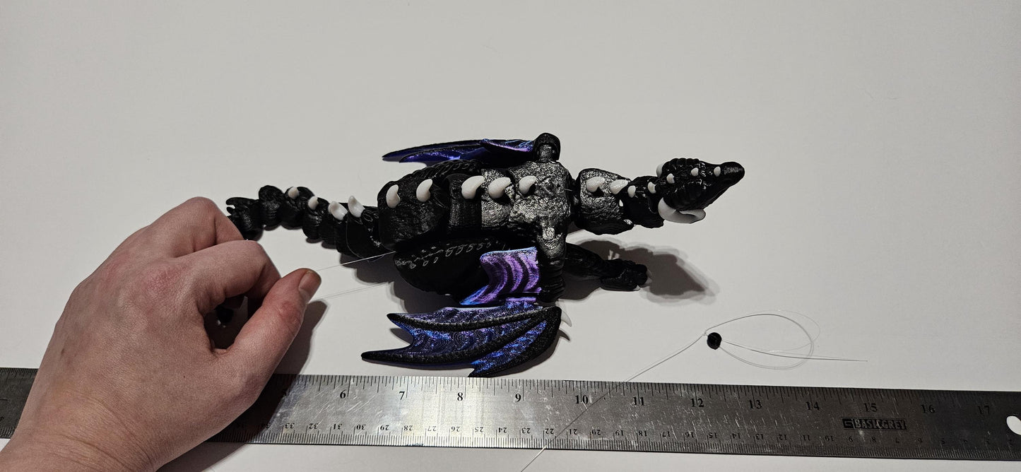 3D printed flexy puppet dragon