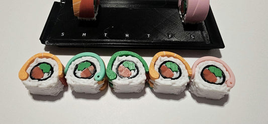 3D printed cute weekly pill organizer, sushi style!