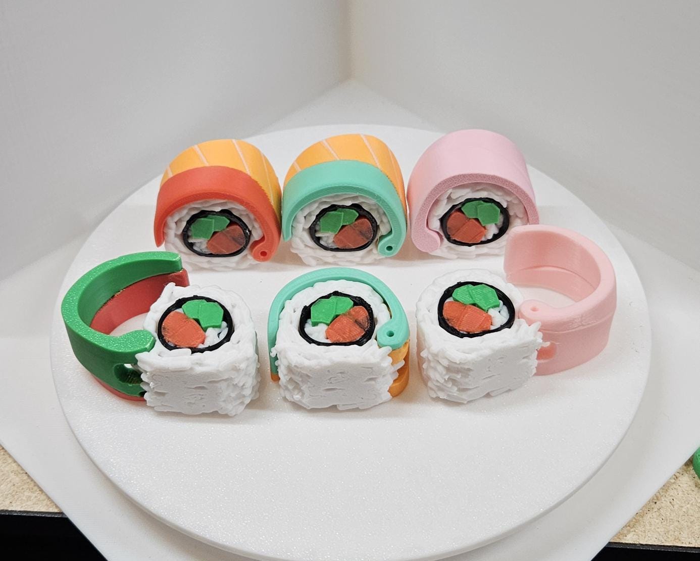 3D printed sushi container, great for a unique Valentines trinket gift box!