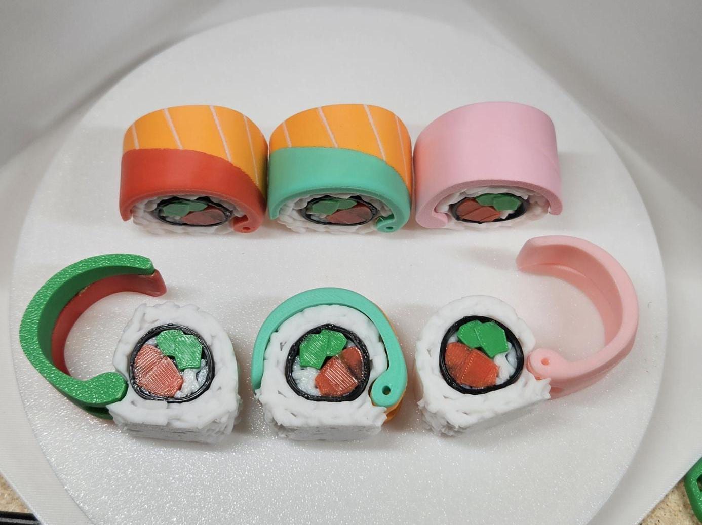 3D printed sushi container, great for a unique Valentines trinket gift box!