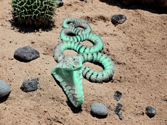 3D Printed Articulated King Cobra - Poseable, Flexible Snake Toy or Unique Desk Decor