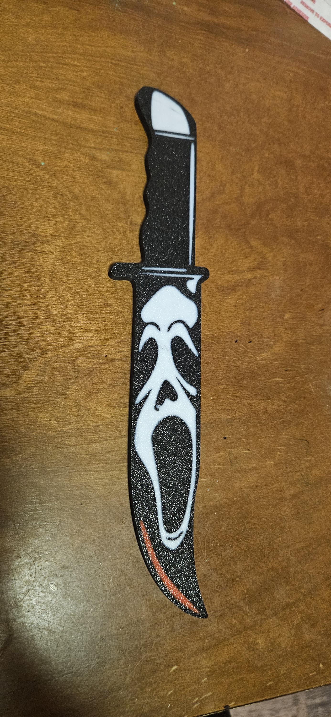 3D printed horror character knives (image only on one side)