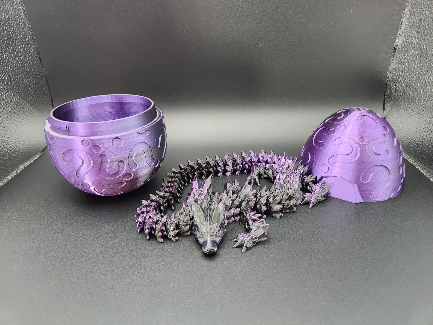 3D Printed Mystery Dragon Eggs, Colorful Flexy Dragons Inside, Surprise Collectible Dragon