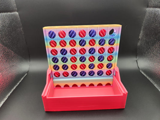 Spin + Sort 4-in-a-Row Game  Self-Sorting Board Game for Family Fun, ADHD & Autism-Friendly, 3D Printed Game. custom colors available